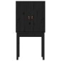 Credenza Nera 60x40x120 cm in Legno Massello di Pino Credenza Nera 60x40x120 cm in Legno Massello di Pino