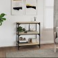 Libreria Rovere Sonoma 60x33x70,5cm Legno Multistrato e Acciaio Libreria Rovere Sonoma 60x33x70,5cm Legno Multistrato e Acciaio