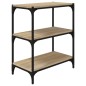 Libreria Rovere Sonoma 60x33x70,5cm Legno Multistrato e Acciaio Libreria Rovere Sonoma 60x33x70,5cm Legno Multistrato e Acciaio