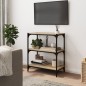 Libreria Rovere Sonoma 60x33x70,5cm Legno Multistrato e Acciaio Libreria Rovere Sonoma 60x33x70,5cm Legno Multistrato e Acciaio