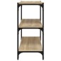 Libreria Rovere Sonoma 60x33x70,5cm Legno Multistrato e Acciaio Libreria Rovere Sonoma 60x33x70,5cm Legno Multistrato e Acciaio