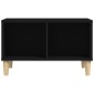 Tavolino da Salotto Nero 60x50x36,5 cm in Legno Multistrato