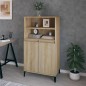 Credenza Rovere Sonoma 60x36x110 cm in Legno Multistrato Credenza Rovere Sonoma 60x36x110 cm in Legno Multistrato