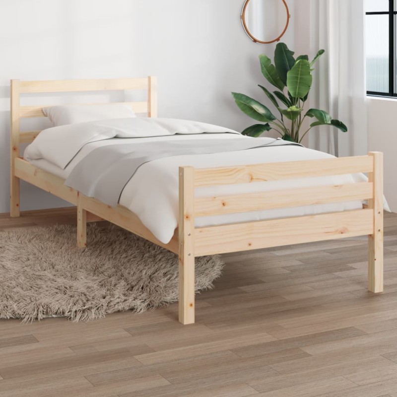 Giroletto in Legno Massello 90x190 cm Single Giroletto in Legno Massello 90x190 cm Single