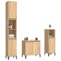 Set Mobili da Bagno 3 pz Rovere Sonoma in Legno Multistrato Set Mobili da Bagno 3 pz Rovere Sonoma in Legno Multistrato
