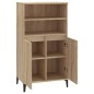 Credenza Rovere Sonoma 60x36x110 cm in Legno Multistrato Credenza Rovere Sonoma 60x36x110 cm in Legno Multistrato