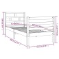 Giroletto 75x190 cm Small Single in Legno Massello Giroletto 75x190 cm Small Single in Legno Massello