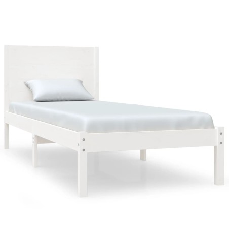 Giroletto Bianco in Legno Massello 90x190 cm Single