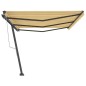 Tenda da Sole Autoportante Automatica 600x300 cm Gialla Bianca Tenda da Sole Autoportante Automatica 600x300 cm Gialla Bianca