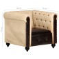 Poltrona Chesterfield Marrone in Vera Pelle Poltrona Chesterfield Marrone in Vera Pelle