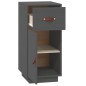 Credenza Grigia 34x40x75 cm in Legno Massello di Pino Credenza Grigia 34x40x75 cm in Legno Massello di Pino