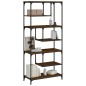 Libreria Rovere Marrone 81x36x176 cm in Legno Multistrato Libreria Rovere Marrone 81x36x176 cm in Legno Multistrato