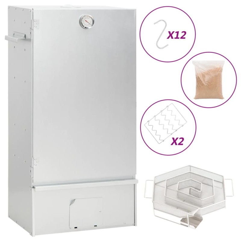 Forno Affumicatore BBQ Generatore Fumo Freddo Acciaio Zincato Forno Affumicatore BBQ Generatore Fumo Freddo Acciaio Zincato