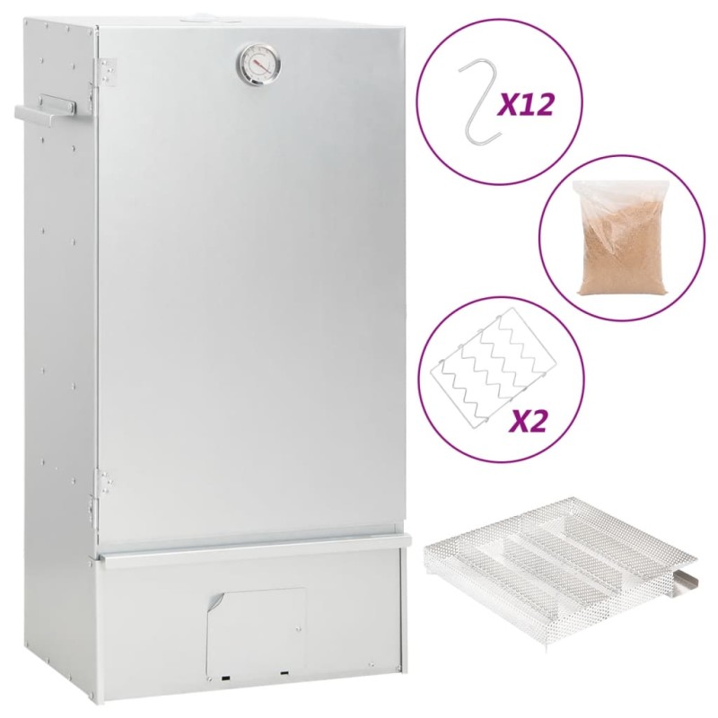 Forno Affumicatore BBQ Generatore Fumo Freddo Acciaio Zincato Forno Affumicatore BBQ Generatore Fumo Freddo Acciaio Zincato