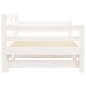 Divano Letto con Letto Estraibile Bianco 90x190cm Massello Pino Divano Letto con Letto Estraibile Bianco 90x190cm Massello Pino