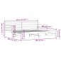 Divano Letto con Letto Estraibile Bianco 90x190cm Massello Pino Divano Letto con Letto Estraibile Bianco 90x190cm Massello Pino
