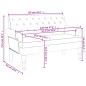 Panca con Schienale Marrone Scuro 120x62x75,5 cm in Tessuto