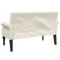 Panca con Schienale Lino 120x62x75,5 cm in Tessuto Panca con Schienale Lino 120x62x75,5 cm in Tessuto