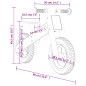 Bicicletta Senza Pedali per Bambini Arancione Stampato Bicicletta Senza Pedali per Bambini Arancione Stampato