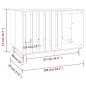 Casetta per Cani Miele 100x70x72 cm in Legno Massello di Pino Casetta per Cani Miele 100x70x72 cm in Legno Massello di Pino