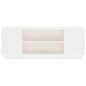 Mobile Porta TV Bianco 110x35x40,5 cm in Legno Massello di Pino Mobile Porta TV Bianco 110x35x40,5 cm in Legno Massello di Pino