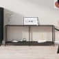 Tavolo Consolle Nero 180x35x75,5 cm in Vetro Temperato Tavolo Consolle Nero 180x35x75,5 cm in Vetro Temperato