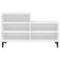Scarpiera Bianco Lucido 102x36x60 cm in Legno Multistrato Scarpiera Bianco Lucido 102x36x60 cm in Legno Multistrato