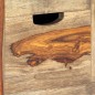 Credenza Grigia 100x30x50 cm in Legno Massello di Sheesham Credenza Grigia 100x30x50 cm in Legno Massello di Sheesham