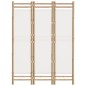 Divisorio Ambienti 3 Pannelli Pieghevole 120 cm Bambù e Tela Divisorio Ambienti 3 Pannelli Pieghevole 120 cm Bambù e Tela