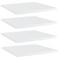 Ripiani per Libreria 4 pz Bianco Lucido 40x40x1,5cm Multistrato Ripiani per Libreria 4 pz Bianco Lucido 40x40x1,5cm Multistrato