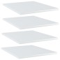 Ripiani per Libreria 4 pz Bianco Lucido 40x50x1,5cm Multistrato Ripiani per Libreria 4 pz Bianco Lucido 40x50x1,5cm Multistrato