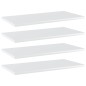 Ripiani per Libreria 4 pz Bianco Lucido 60x30x1,5cm Multistrato Ripiani per Libreria 4 pz Bianco Lucido 60x30x1,5cm Multistrato