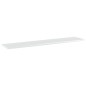 Ripiani per Libreria 4pz Bianco Lucido 100x20x1,5cm Multistrato Ripiani per Libreria 4pz Bianco Lucido 100x20x1,5cm Multistrato