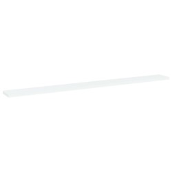 Ripiani per Libreria 4pz Bianchi 100x10x1,5cm Legno Multistrato