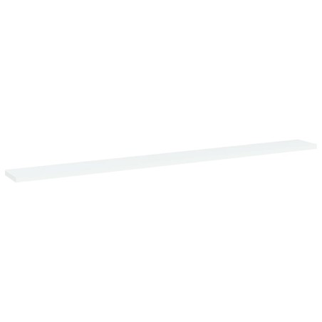 Ripiani per Libreria 4pz Bianchi 100x10x1,5cm Legno Multistrato
