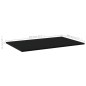Ripiani per Libreria 4pz Neri 80x50x1,5cm in Legno Multistrato