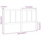 Testiera per Letto 155,5x4x100 cm in Legno Massello di Pino Testiera per Letto 155,5x4x100 cm in Legno Massello di Pino