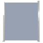 Tenda da Sole Laterale Retrattile 160 x 300 cm Grigio Tenda da Sole Laterale Retrattile 160 x 300 cm Grigio