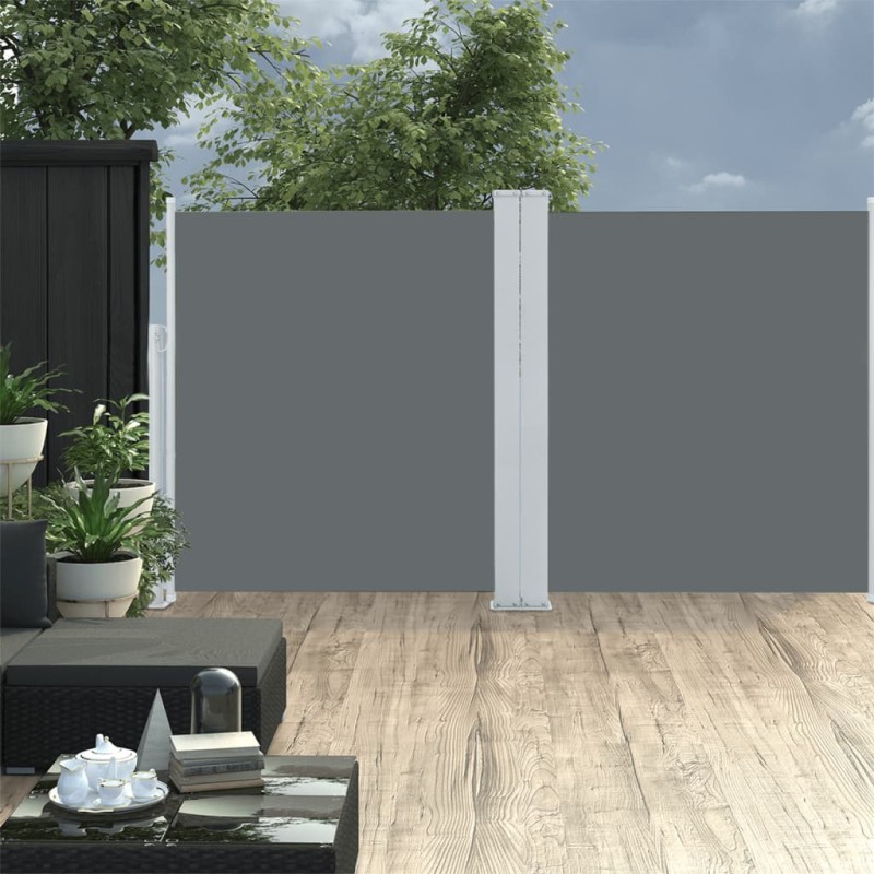 vidaXL Tenda da Sole Laterale Retrattile Antracite 140x600 cm