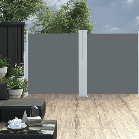 vidaXL Tenda da Sole Laterale Retrattile Antracite 140x600 cm