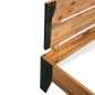 vidaXL Giroletto senza Materasso in Legno Acacia e Acciaio 152x203 cm vidaXL Giroletto senza Materasso in Legno Acacia e Acciaio 152x203 cm
