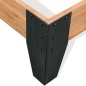 vidaXL Giroletto senza Materasso in Legno Acacia e Acciaio 152x203 cm vidaXL Giroletto senza Materasso in Legno Acacia e Acciaio 152x203 cm
