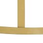 vidaXL Set Tavolini da Salotto 2 pz Marmo Ottone e Bianco