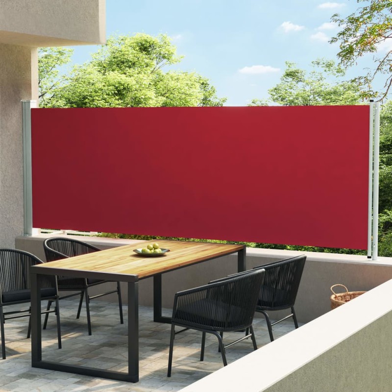 vidaXL Tenda Laterale Retrattile per Patio 600x160 cm Rossa vidaXL Tenda Laterale Retrattile per Patio 600x160 cm Rossa