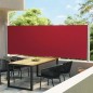 vidaXL Tenda Laterale Retrattile per Patio 600x160 cm Rossa vidaXL Tenda Laterale Retrattile per Patio 600x160 cm Rossa