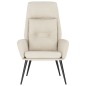 vidaXL Poltrona Rilassante Crema in Similpelle Scamosciata vidaXL Poltrona Rilassante Crema in Similpelle Scamosciata