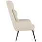 vidaXL Poltrona Rilassante Crema in Similpelle Scamosciata vidaXL Poltrona Rilassante Crema in Similpelle Scamosciata