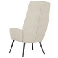 vidaXL Poltrona Rilassante Crema in Similpelle Scamosciata vidaXL Poltrona Rilassante Crema in Similpelle Scamosciata