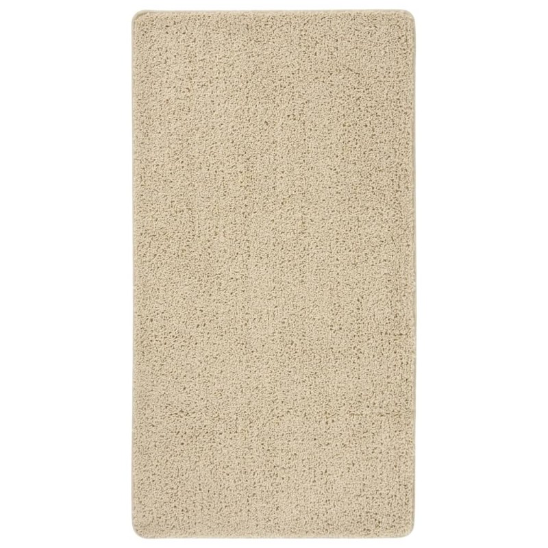 vidaXL Tappeto Shaggy Crema 80x150 cm Antiscivolo