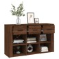 Credenza Rovere Marrone 100x30x59,5 cm in Legno Multistrato Credenza Rovere Marrone 100x30x59,5 cm in Legno Multistrato